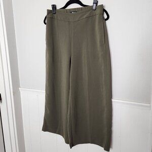 MADEWELL Drapey Huston Wide Leg Pants In Kale